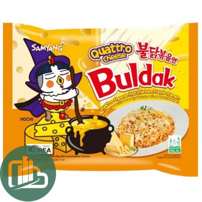 Лапша БП КОРЕЯ SAMYANG BULDAK 145гр ПАКЕТ Четыре Сыра 1/40