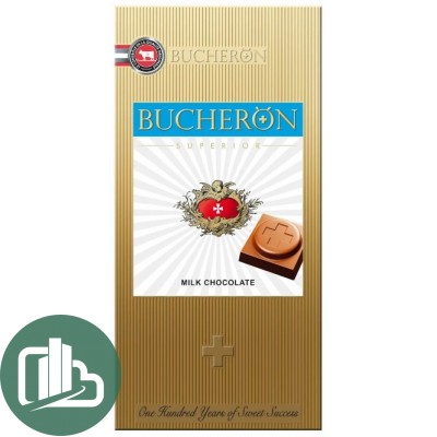 BUCHERON 100гр КАРТОН Молочный шоколад 1/10 ЗОЛОТОЙ