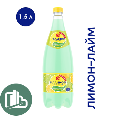 Калинов 1,5л лимон-лайм 1/6 (80)