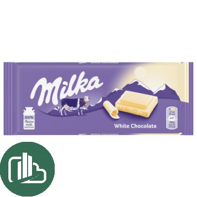 Милка  90гр White 1/24 (Импорт)