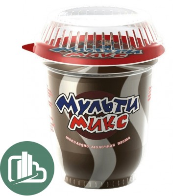 Шоколадно молочная паста 350гр Мультимикс 1/12