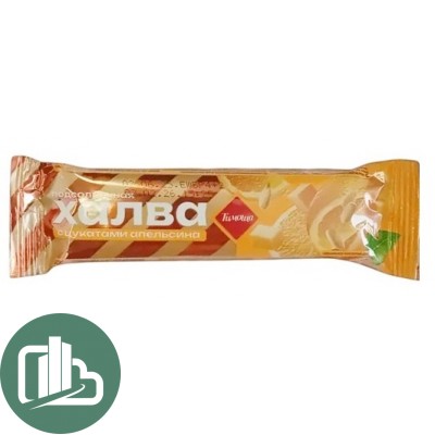 Тимоша Халва 50гр Подсолнечная с Цукатами Апельсина 1/21