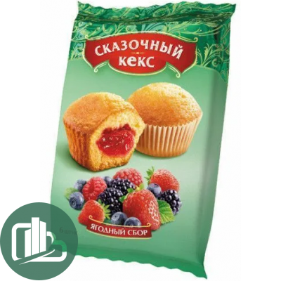 Кекс Мини-маффины Ковис 200гр Ягодное ассорти 1/12
