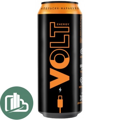 Энер. напиток VOLT ENERGY со вкусом апельсин и маракуйя 0,45л ж/б 1/24