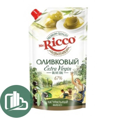 Майонез (Mr Ricco) Оливковый  400гр 1/22