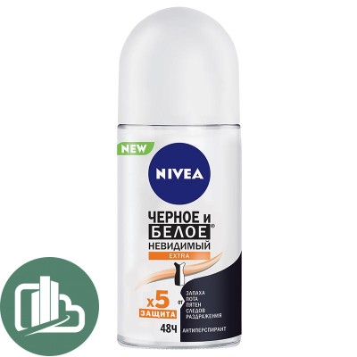 Антиперспирант Nivea черное и белое 50мл