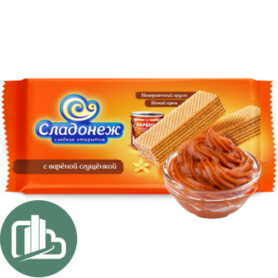 ТМ03 Вафли ТМ Сладонеж с вар сгущенкой 270гр 1/16