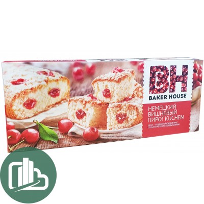 Пирог Baker House Немецкий вишневый 350гр 1/8