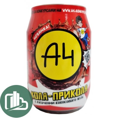 Напиток Влад А4 0,24л ж/б Кола по Приколу 1/12