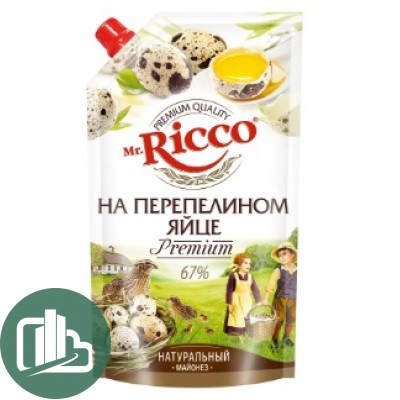 Майонез (Mr Ricco) Пер. яйцо 400гр 1/22