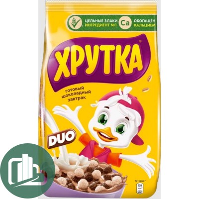 Несквик ХРУТКА DUO ШокоШарики 230гр 1/6 Пакет