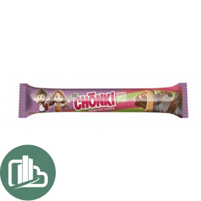 Хрустящие сладкие палочки CHONKI со вкусом Шоколада 20гр 1/20(12)