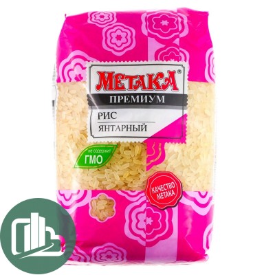 Метака Рис Пропаренный 800г 1/10