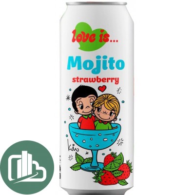Напиток LOVE IS Мохито со вкусом клубника 450мл 1/12