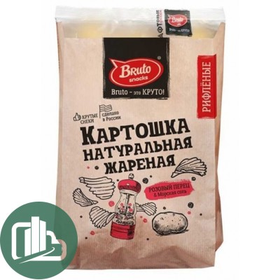 БРУТО КРАФТ Картошка жареная томат и укроп 130гр 1/8