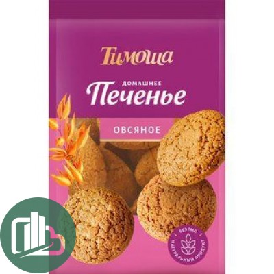 Тимоша Овсяное печенье с изюмом 400г 1/10