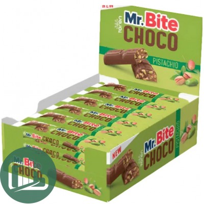 АТВ Шоколадный батончик 22гр Mr.Bite CHOCO ФИСТАШКА 1/24 (6)