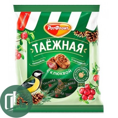 ФАСОВКА  Карамель Таежная с клюквой 150гр 1/16