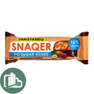 Протеиновый батончик 50гр SNAQER NO SUGAR ADDED 1/30