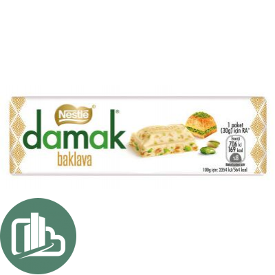 Шоколад Нестле Nestle Damak Плитка Baklava Белая 30гр 1/12 ИМПОРТ