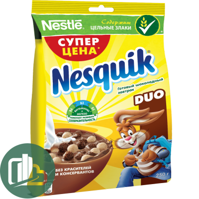 Nestlie Несквик готов завтрак DUO 310гр 1/12 пакет