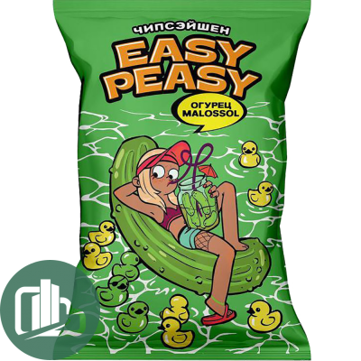 Картофель хрустящий EASY PEASY со вкусом малосольного огурца 70 гр 1/12