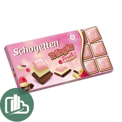 Шогеттен шок. плитка Трология-клубника 100гр 1/15