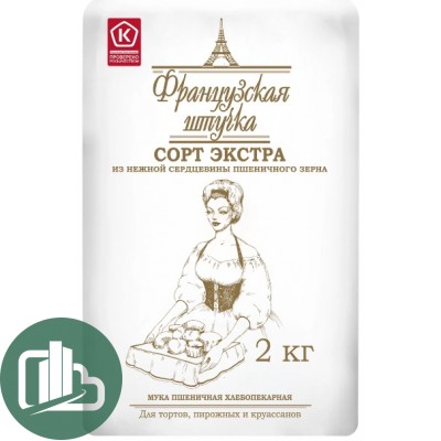 Мука Французская Штучка 2кг 1/6 Экстра
