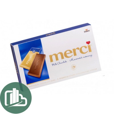 Мерси шок, молочный 100 гр. 1/15