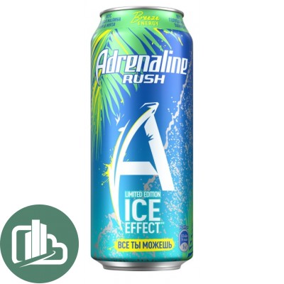 Адреналин Раш 0,449л BREEZE ENERGY Лайм Мята Малина 1/12