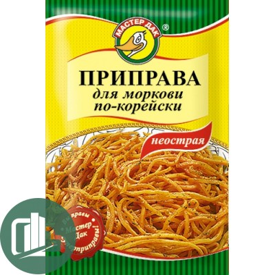 Мастер Дак приправа для моркови по-корейски (неострая) 15гр 1/60
