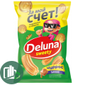 Снеки кукуруз DELUNA ЧУРРОС со вкусом карамели 85гр 1/18