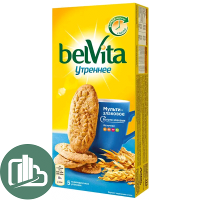 Юбилейное 250гр Утреннее со злаками и хлопями Bel Vita 1/20