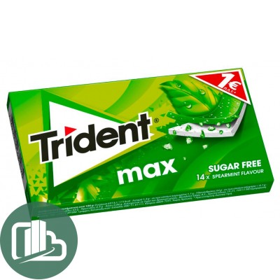 Жев/резинка TRIDENT Мах со вкусом мяты 23гр 1/12
