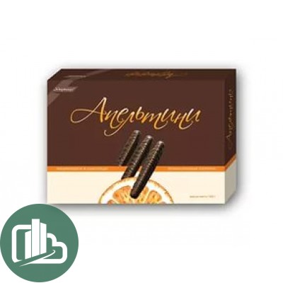 Мармелад в шоколаде Апельтини (апельсиновые палочки) 160гр 1/12