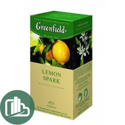 Гринфилд чай 25 пак Байховый с Лимоном (Лемон спарк) Lemon Spark 1/10