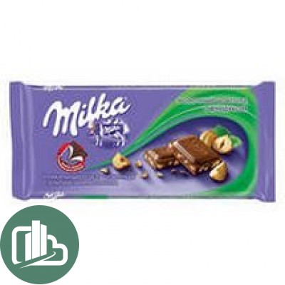 Милка 90гр. Молочный дробленый фундук 1/20 (РФ)