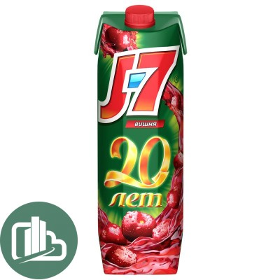 Сок  J7  1л. вишня 1/12