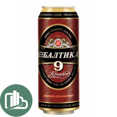 Балтика пиво №9  0,45 ж/б 1/24 (72)