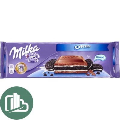 Милка 300гр Oreo 1/12 (молочный шоколад с печеньем Oreo),